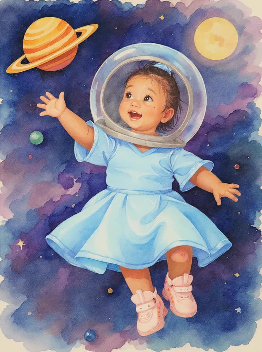 Mei dans une aventure spatiale